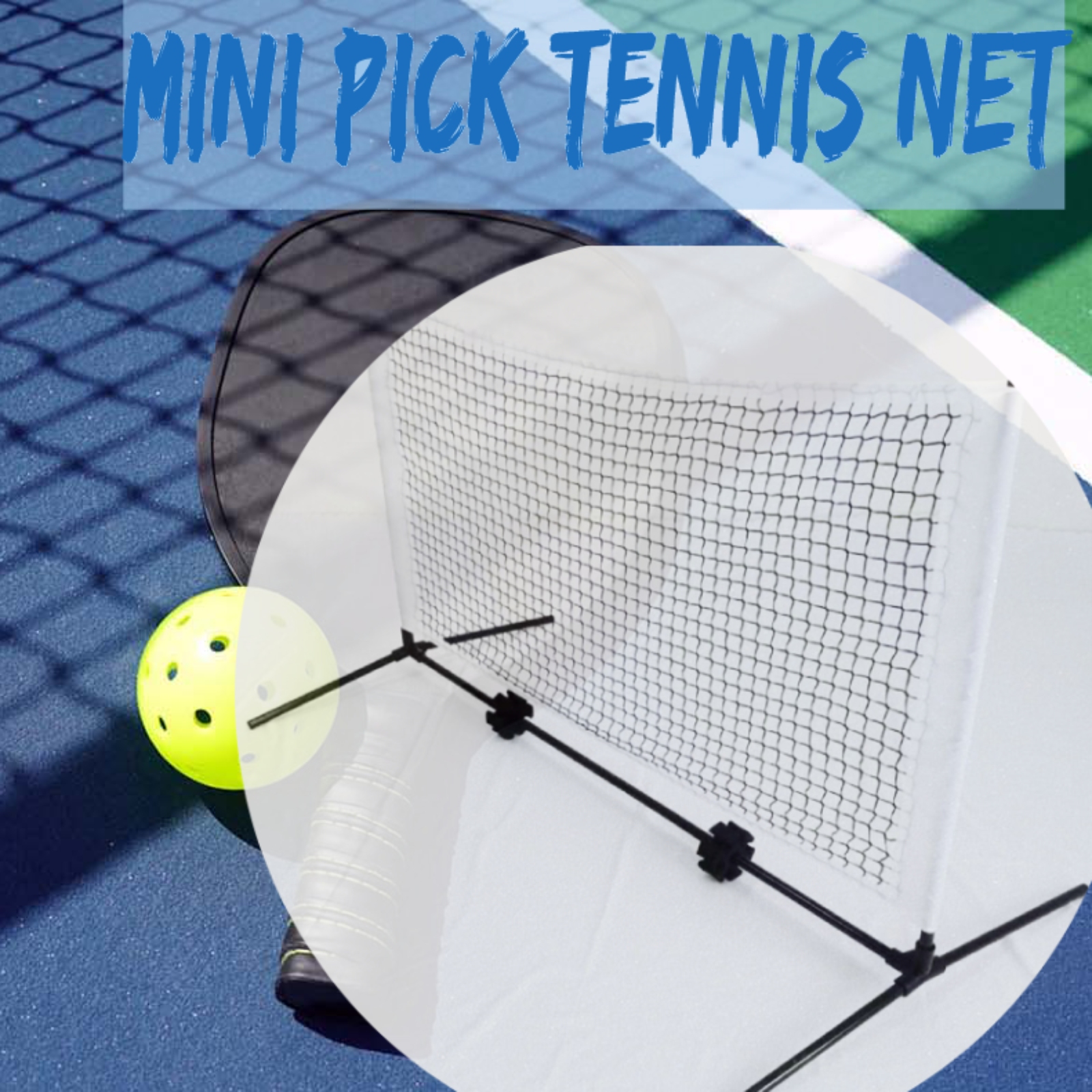 Training Net Mini - 5ft Mini Pickball Tennis Net with