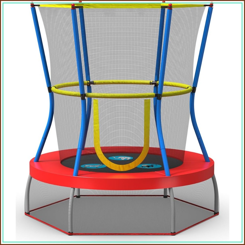 Training Net Mini - Mini Trampoline with Enclosure Net for
