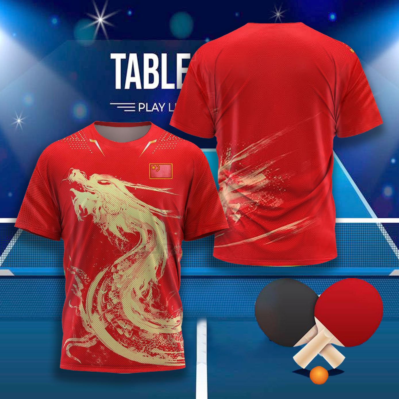CHINA Dragon Table Tennis Grap – обзор и цена Badminton Hall